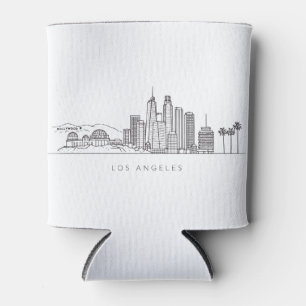Minimalistische Illustration der Skyline von Los A Dosenkühler