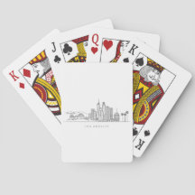Minimalistische Illustration der Skyline von Los A