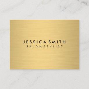 Minimalistische Imitate Metallic Gold Visitenkarte