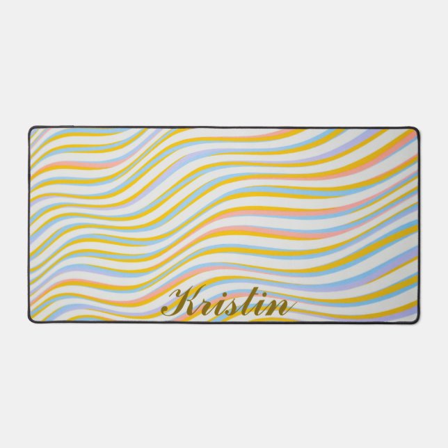 Minimalistische individuell anpassbare Abstrakte S Schreibtischunterlage (Vorderseite)