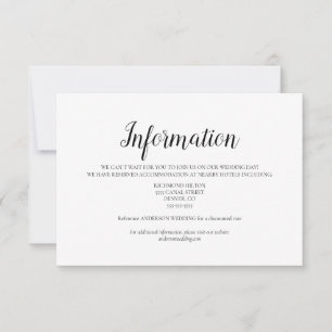 Minimalistische Informationskarte Mitteilungskarte
