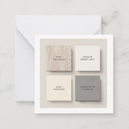 Minimalistische Inspirationsnotizen | Modern von Mitteilungskarte
