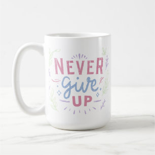 Minimalistische inspirierende positive Phrase farb Kaffeetasse