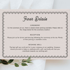 Minimalistische Jalousie Einladung