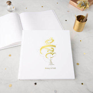 Minimalistische Japandi-Hochzeitseinladung MAHABAH Gästebuch