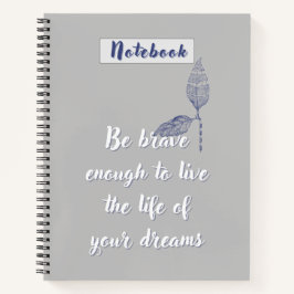 Minimalistische Journalseiten mit Motivation Notizbuch