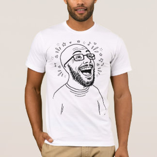 Minimalistische Joy Line Art Portrait T-Shirt
