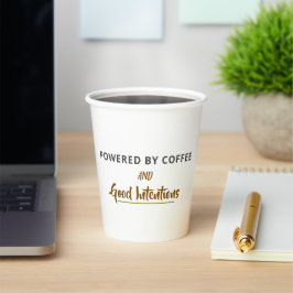 Minimalistische Kaffee-Zitat-Postkarte | Lustiges Pappbecher