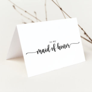 Minimalistische Kalligrafie Brautparty Dankeschön Dankeskarte