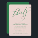 MINIMALISTISCHE Kalligrafie-Chic 30. Party rot Grü Einladung<br><div class="desc">von kat massard / WWW.SIMPLYSWEETPAPERIE.COM Liebe des Designs,  aber möchte einige Änderungen sehen - ein anderes Farbschema,  Produkt,  ein Foto hinzufügen oder angepasst für einen anderen Anlass - keine Sorge einfach kontaktieren Sie mich,  kat@simplysweetPAPERIE.com Ich bin glücklich zu helfen!</div>