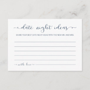 Minimalistische Kalligrafie Datumsanzeige Begleitkarte