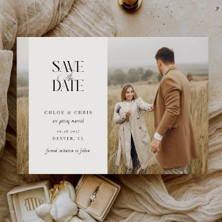 Minimalistische Kalligrafie Einfache Schrift Hochz Save The Date