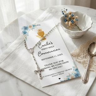 Minimalistische Kalligrafie Erste Heilige Kommunio