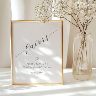 Minimalistische Kalligrafie-Favoriten-Zeichen   Br Poster