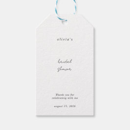 Minimalistische Kalligrafie Geschenkanhänger für B