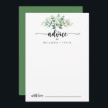 Minimalistische Kalligrafie-Grüne Eukalyptus-Hochz Hinweiskarte<br><div class="desc">Diese minimalistische kalligraphische grüne eucalyptus Hochzeitsratenkarte ist perfekt für eine rustikale Hochzeit. Das Design ist mit handgemalten Aquarellgrün Eukalyptus,  inspirierend natürliche Schönheit. Diese Karten sind ideal für Hochzeiten,  Brautparty,  Babydusche,  Graduiertenfest u.v.m. Personalisieren Sie die Karten mit den Namen der Braut und Bräutigam,  den Eltern,  die Sie werden oder Absolvent.</div>