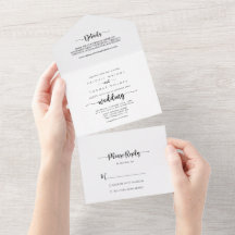 Minimalistische Kalligrafie-Hochzeit