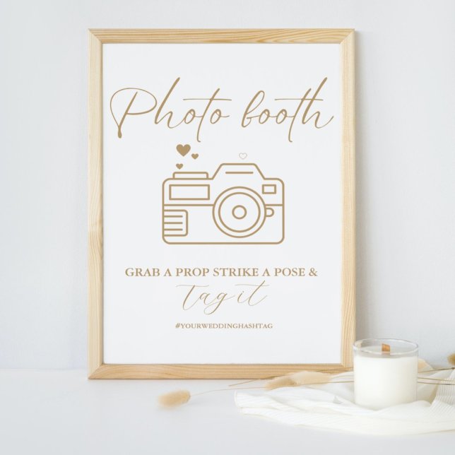 Minimalistische Kalligrafie Hochzeitsszenario Foto Poster (Von Creator hochgeladen)