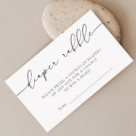 Minimalistische Kalligrafie Kinderdusche Diapr Raf Begleitkarte