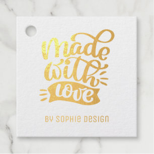 Minimalistische Kalligrafie mit Liebe individuell Geschenkanhänger