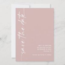 Minimalistische Kalligrafie QR Code Dusty Rose Hoc
