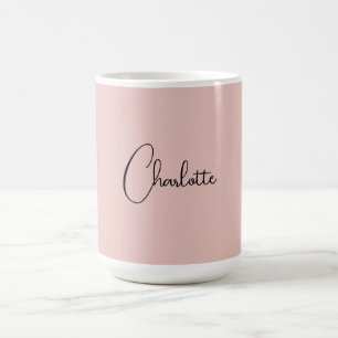 Minimalistische Kalligrafie Script Name Rose Gold Kaffeetasse