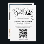 Minimalistische Kalligrafie Script QR Code 3 Foto  Save The Date<br><div class="desc">Modernes und elegantes Design gedruckt Minimalistische Kalligrafie Script QR Code 3 Foto Save the Date,  die mit Ihrem Text angepasst werden können. Bitte klicken Sie auf den Button "Anpassen" und verwenden Sie unser Design-Tool,  um diese Vorlage zu ändern. Karo im Grafikdesign-Store für andere Produkte,  die diesem Design entsprechen!</div>