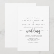Minimalistische Kalligrafie - Silberhochzeit