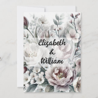 Minimalistische Kalligraphie Einladung