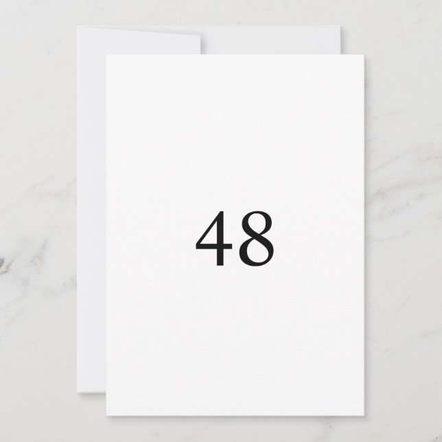 Minimalistische Kalligraphie Einladung (Vorderseite)