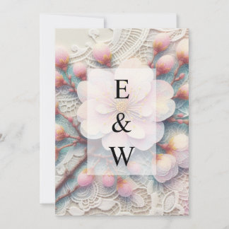 Minimalistische Kalligraphie Einladung