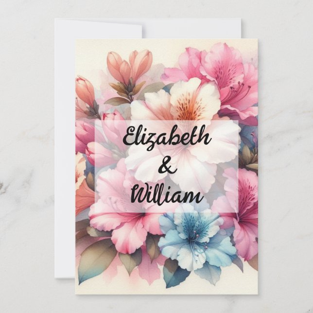 Minimalistische Kalligraphie Einladung (Vorderseite)