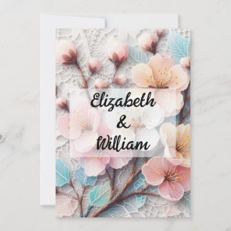 Minimalistische Kalligraphie Einladung