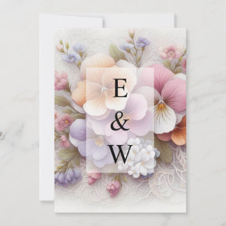 Minimalistische Kalligraphie Einladung