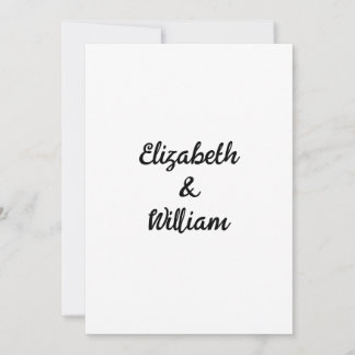Minimalistische Kalligraphie Einladung