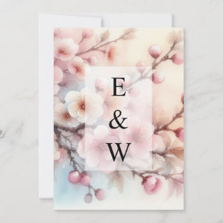 Minimalistische Kalligraphie Einladung