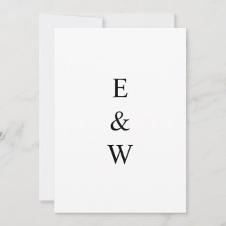 Minimalistische Kalligraphie Einladung