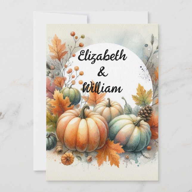 Minimalistische Kalligraphie Einladung (Vorderseite)