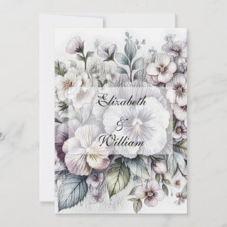 Minimalistische Kalligraphie Einladung