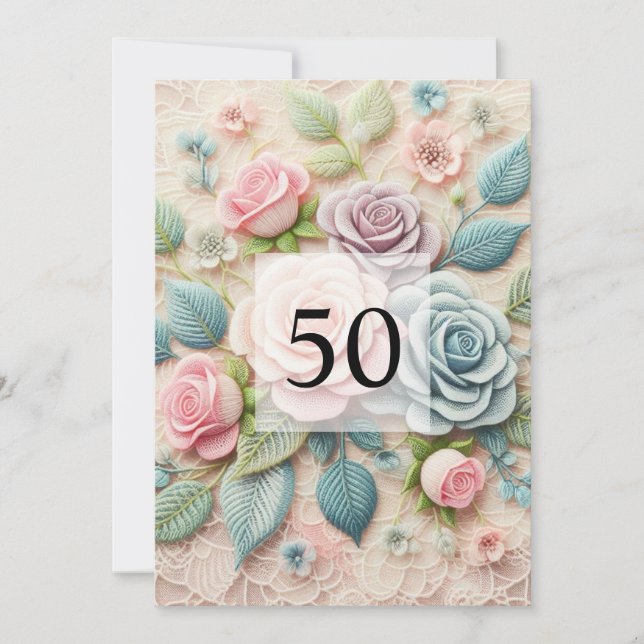 Minimalistische Kalligraphie Einladung (Vorderseite)