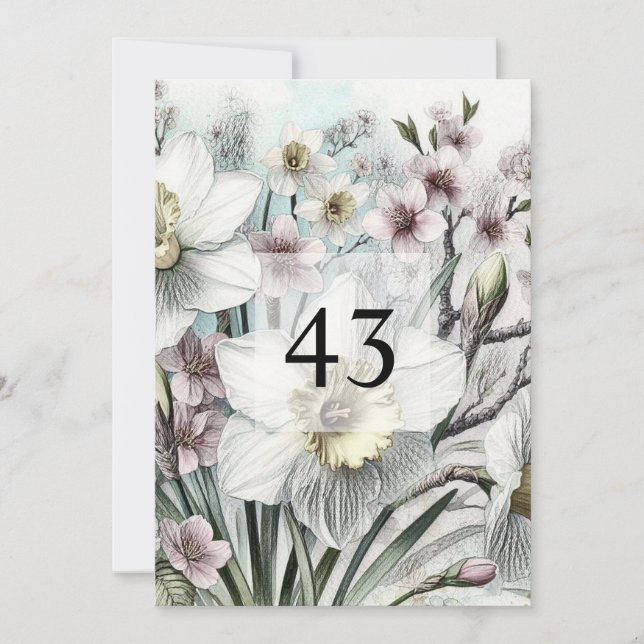 Minimalistische Kalligraphie Einladung (Vorderseite)