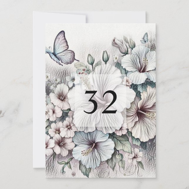 Minimalistische Kalligraphie Einladung (Vorderseite)