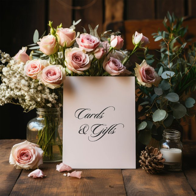 Minimalistische Kalligraphie-Karten und Geschenke  Sockelschild (Von Creator hochgeladen)