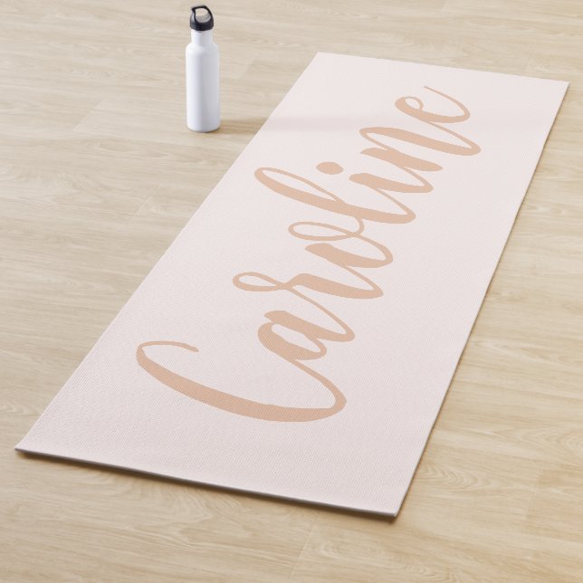 Minimalistische Kalligraphie - Personalisierter Na Yogamatte (Beispiel)