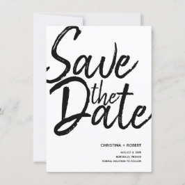 Minimalistische Kalligraphie rettete die moderne Save The Date