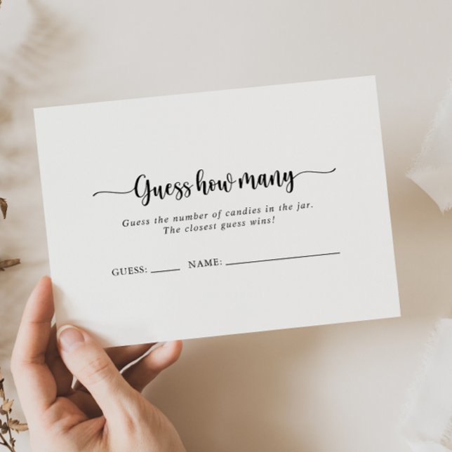 Minimalistische Kalligraphie schätzt die Anzahl de Visitenkarte (Von Creator hochgeladen)