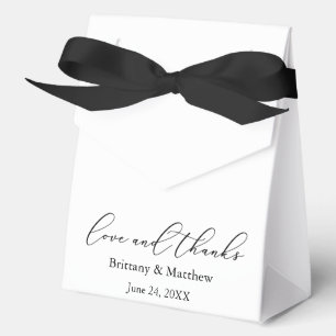 Minimalistische kalligraphische Hochzeitsstimmung  Geschenkschachtel