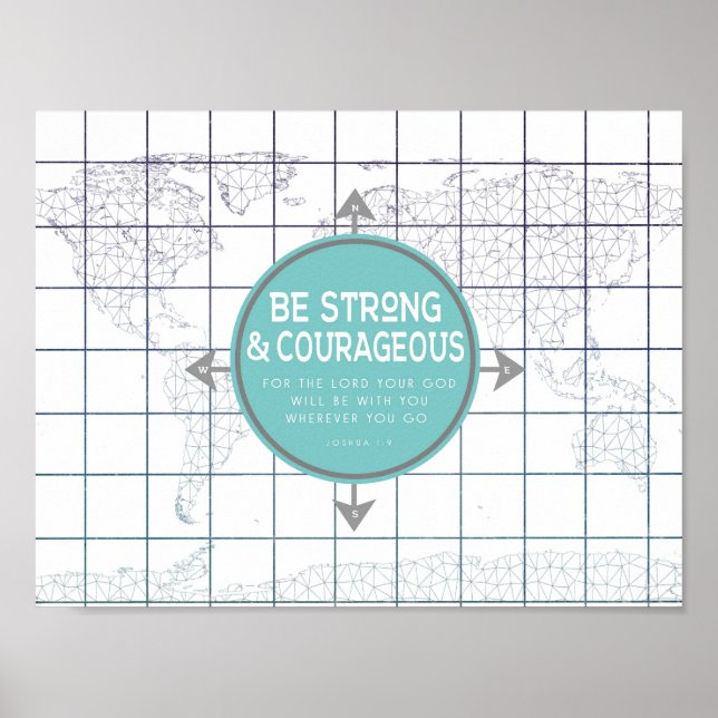 Minimalistische Karte Inspirationsquelle Poster (Vorne)
