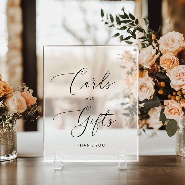 Minimalistische Karten und Geschenke mattiert Acrylschild (Von Creator hochgeladen)