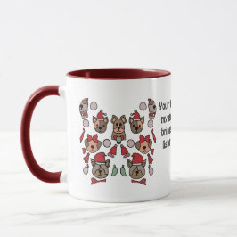 Minimalistische Katze und Hund zusammen für Feiert Tasse